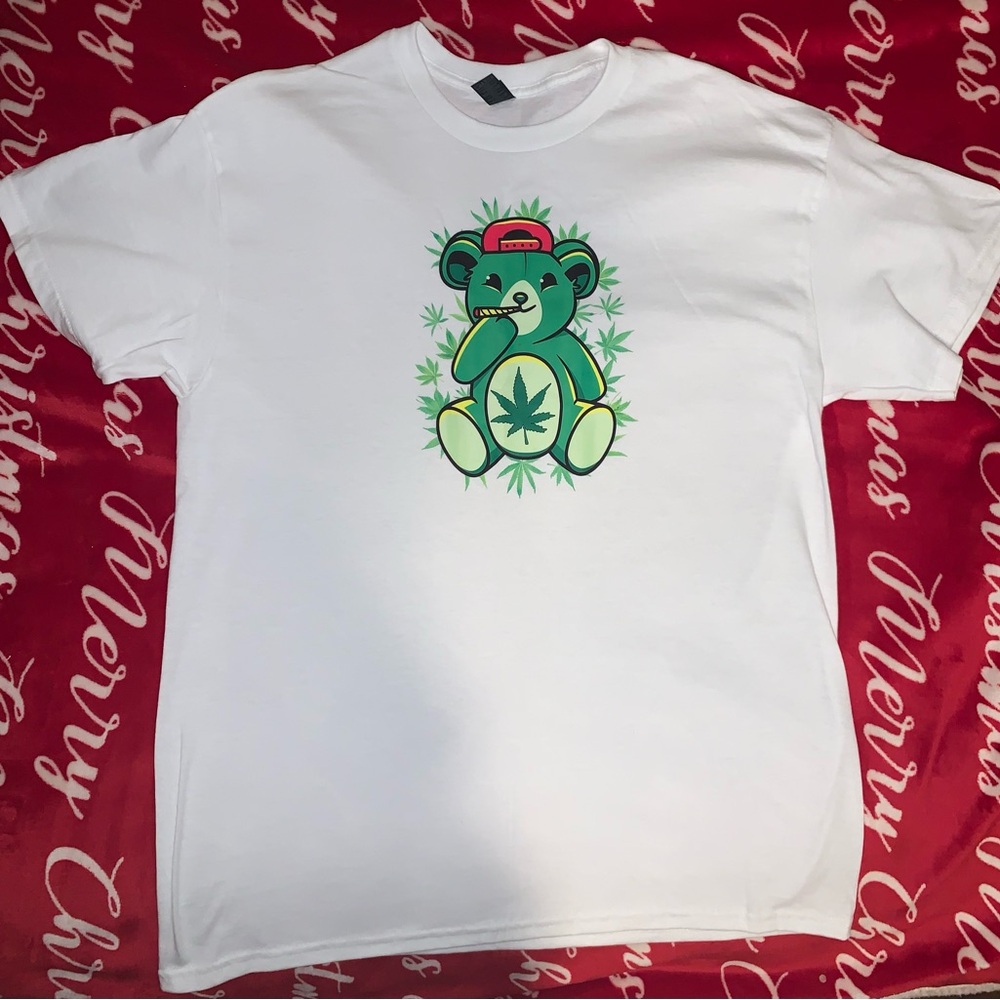 White Custom Made T-shirt… Unisex… New Without Tags…. 1 Sided..